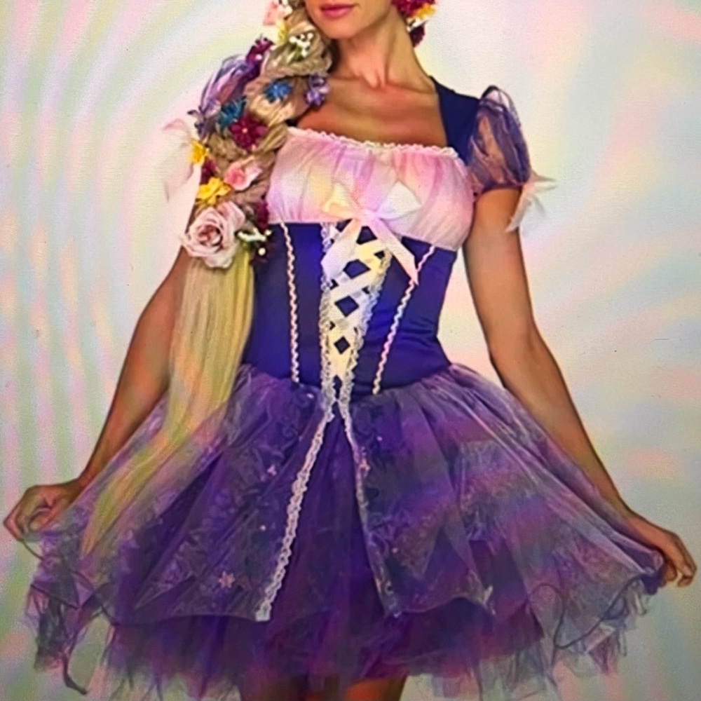 Rapunzel dress costume for Halloween